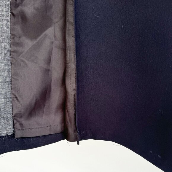 Tristan & Iseut Long Navy Wrap Skirt Fully Lined Size 9 Vintage - Picture 3 of 11